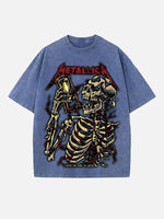 Metallica Print Round Neck T-shirt