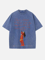 Rosalía Print Round Neck T-shirt