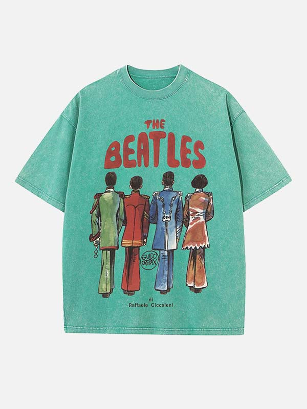 The Beatles Print Round Neck T-shirt