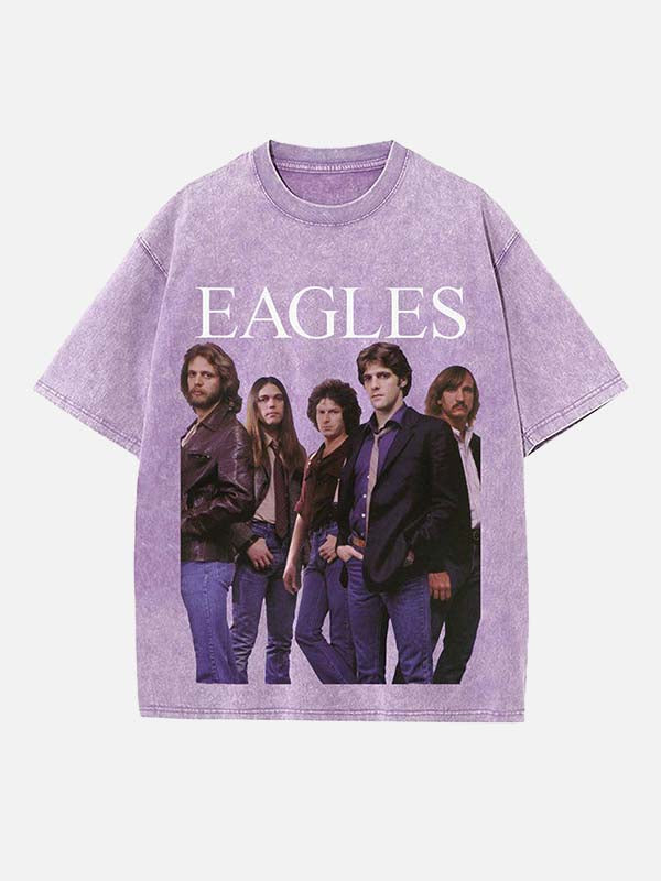 Eagles Print Round Neck T-shirt