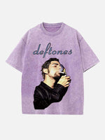 Deftones Print Round Neck T-shirt