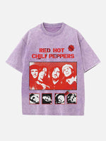 Red Hot Chili Peppers Print Round Neck T-shirt