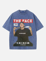 Eminem Print Round Neck T-shirt