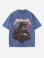 Metallica Print Round Neck T-shirt