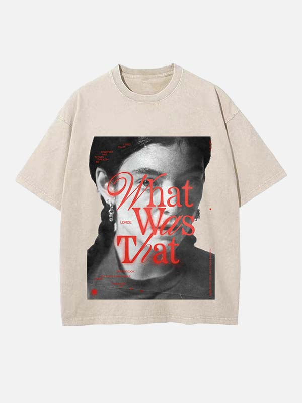 Lorde Print Round Neck T-shirt