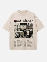 Radiohead Print Round Neck T-shirt