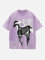 Deftones Print Round Neck T-shirt