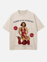Raye Print Round Neck T-shirt