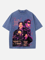 BTS Print Round Neck T-shirt