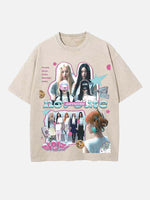 ILLIT Print Round Neck T-shirt