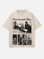 Fleetwood Mac Print Round Neck T-shirt