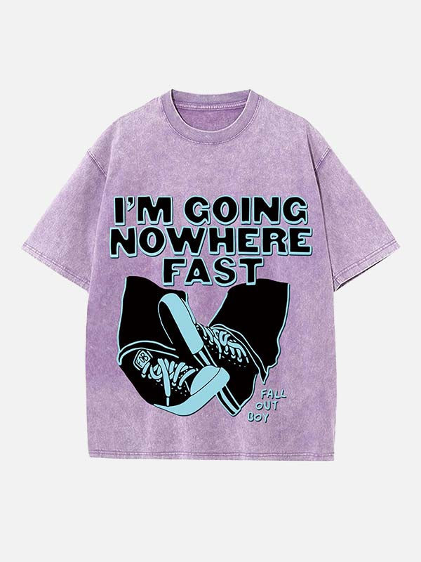 Fall Out Boy Print Round Neck T-shirt