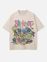Slipknot Print Round Neck T-shirt