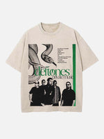 Deftones Print Round Neck T-shirt