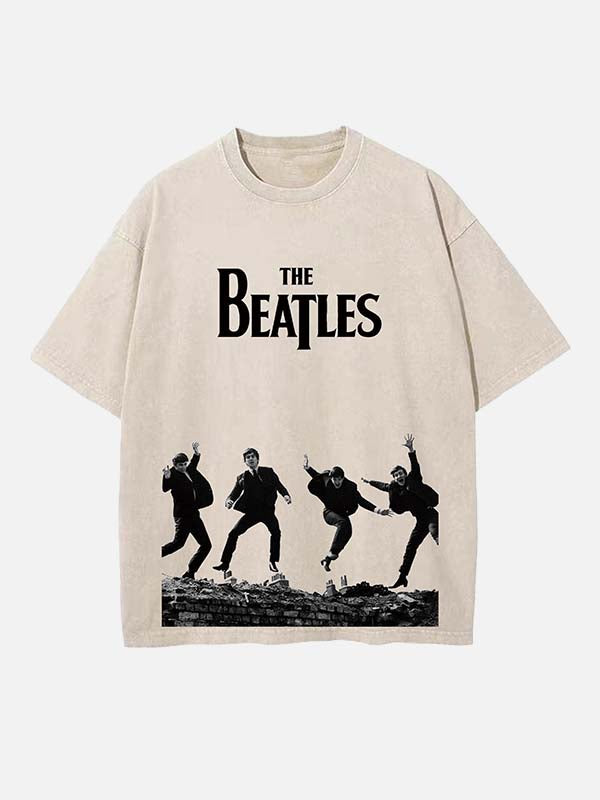 The Beatles Print Round Neck T-shirt