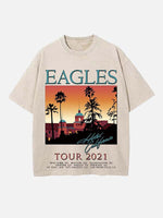 Eagles Print Round Neck T-shirt