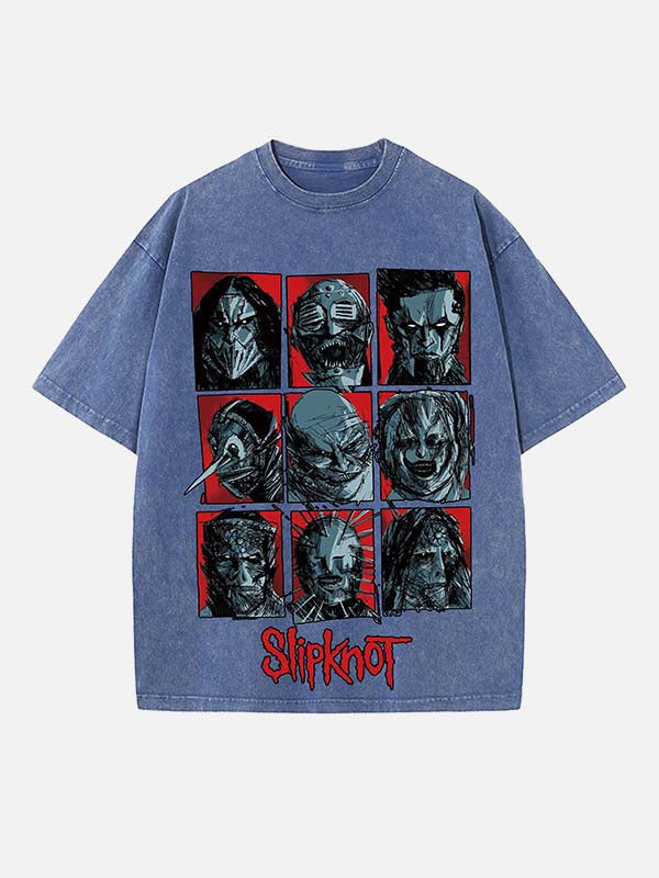 Slipknot Print Round Neck T-shirt