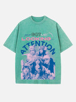 NewJeans Print Round Neck T-shirt