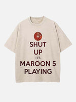 Maroon 5 Print Round Neck T-shirt