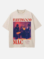 Fleetwood Mac Print Round Neck T-shirt