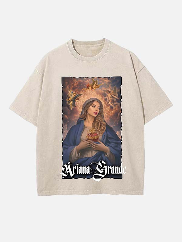 Ariana Grande Print Round Neck T-shirt