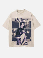 Deftones Print Round Neck T-shirt