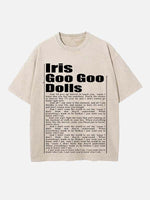 The Goo Goo Dolls Print Round Neck T-shirt