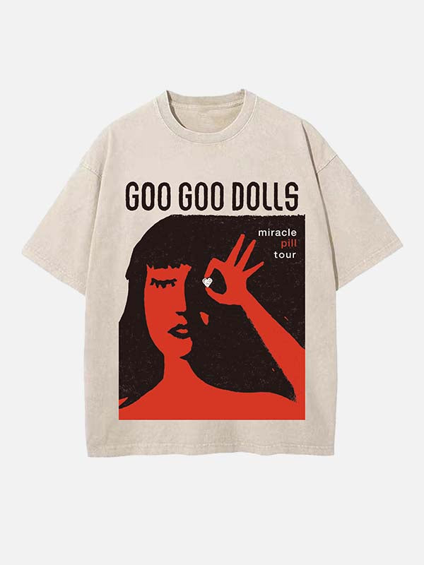 The Goo Goo Dolls Print Round Neck T-shirt