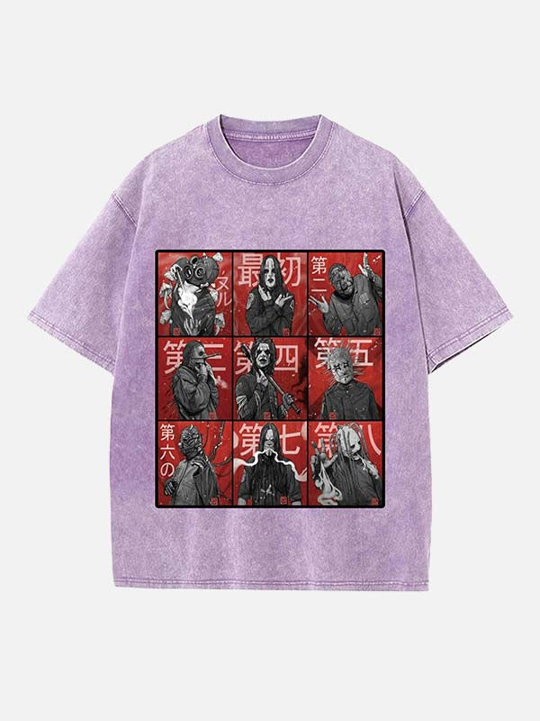 Slipknot Print Round Neck T-shirt