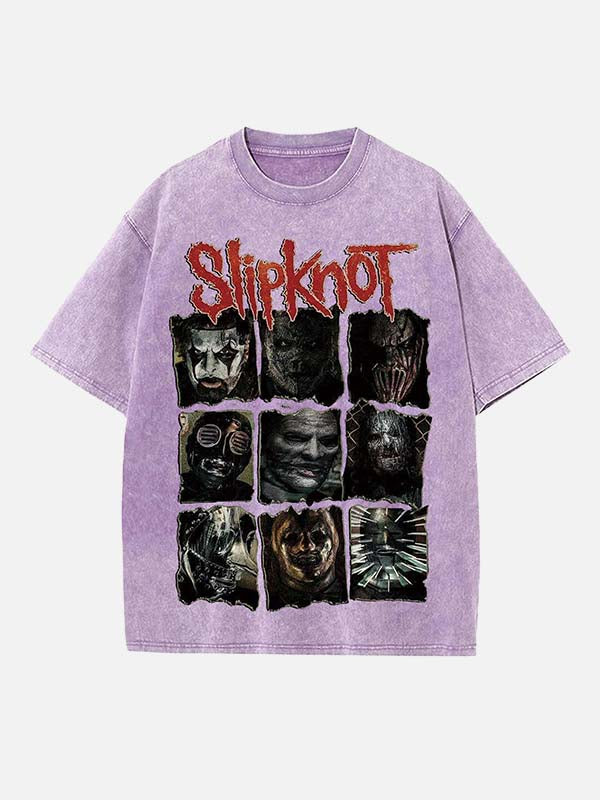 Slipknot Print Round Neck T-shirt