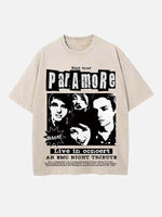 Paramore Print Round Neck T-shirt