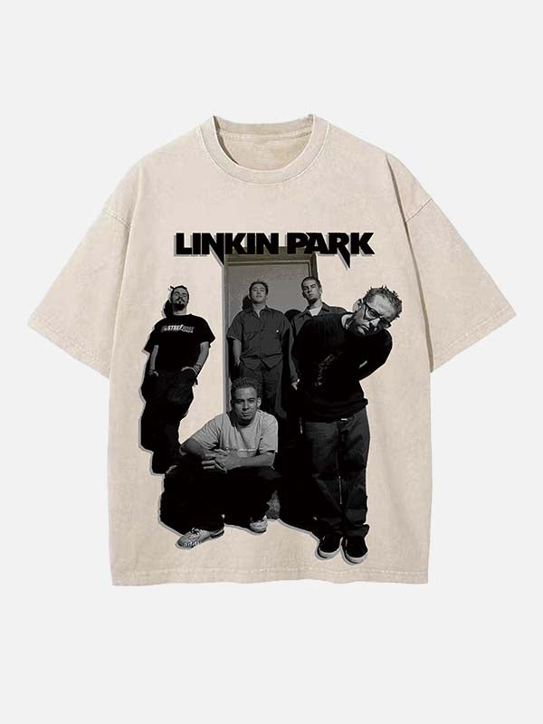 Linkin Park Print Round Neck T-shirt