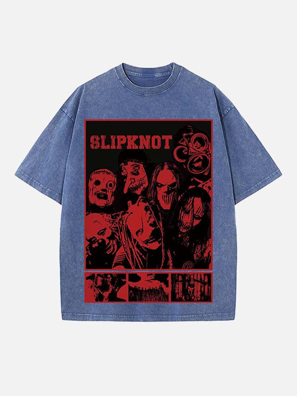 Slipknot Print Round Neck T-shirt