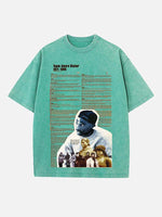 2Pac Print Round Neck T-shirt