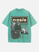 Oasis Print Round Neck T-shirt