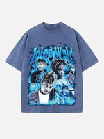 Juice WRLD Print Round Neck T-shirt