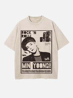 BTS Print Round Neck T-shirt