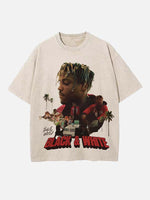 Juice WRLD Print Round Neck T-shirt