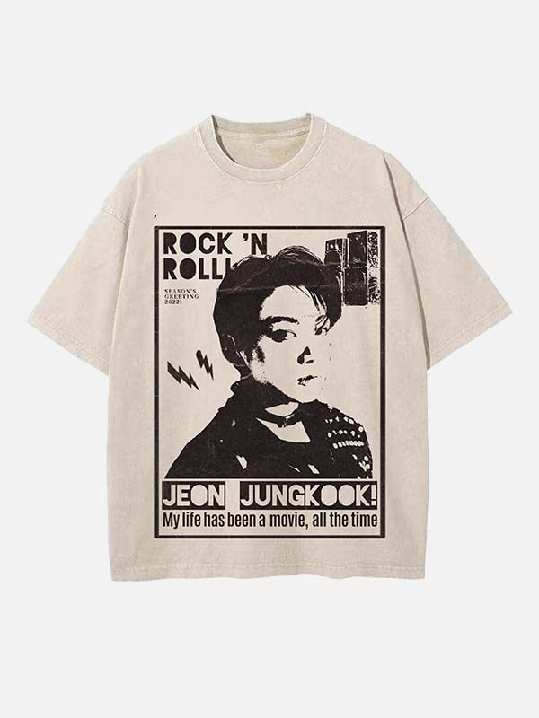 BTS Print Round Neck T-shirt