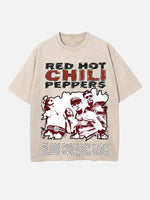 Red Hot Chili Peppers Print Round Neck T-shirt