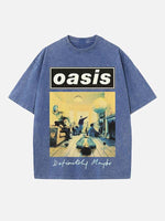 Oasis Print Round Neck T-shirt