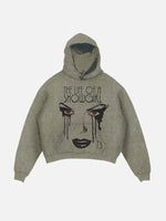 Taylor Swift Print Slant Pockets Hoodie