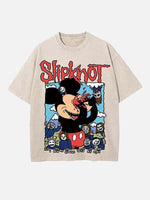 Slipknot Print Round Neck T-shirt