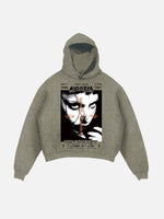 Lady Gaga Print Slant Pockets Hoodie