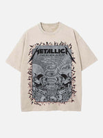 Metallica Print Round Neck T-shirt