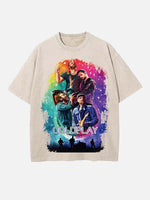 Coldplay Print Round Neck T-shirt