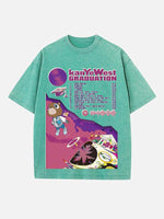 Kanye West Print Round Neck T-shirt