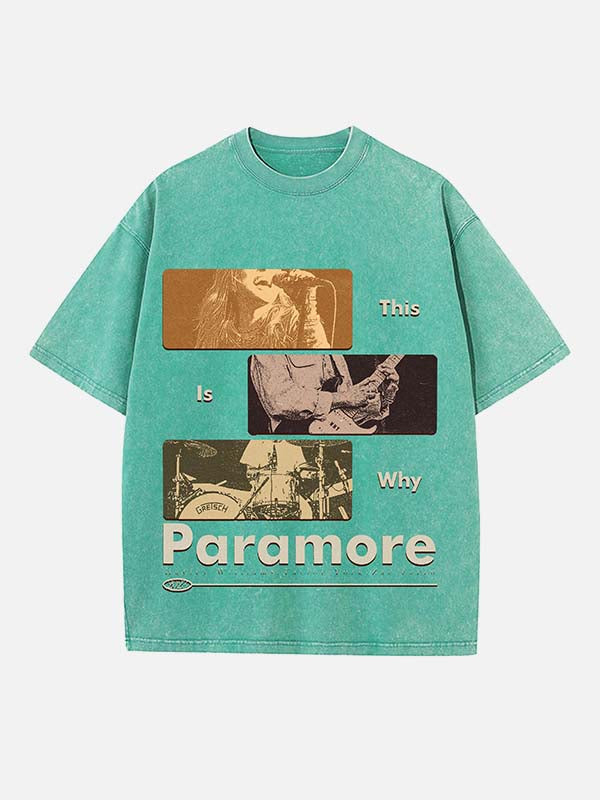 Paramore Print Round Neck T-shirt