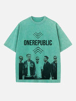 OneRepublic Print Round Neck T-shirt