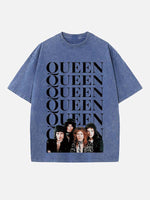 Queen Print Round Neck T-shirt